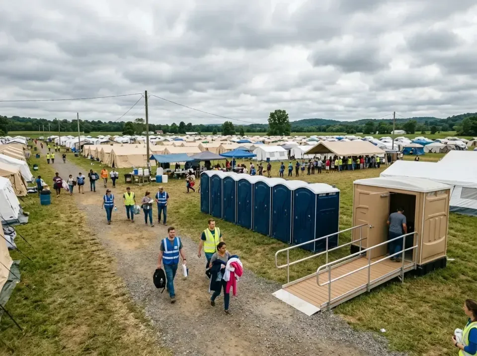disaster-relief-camp-restrooms-010 — frequently asked questions, Dumpster & Portable Bathrooms Rental in Laurel Hill, VA